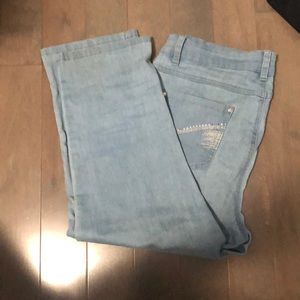 Calf length jeans